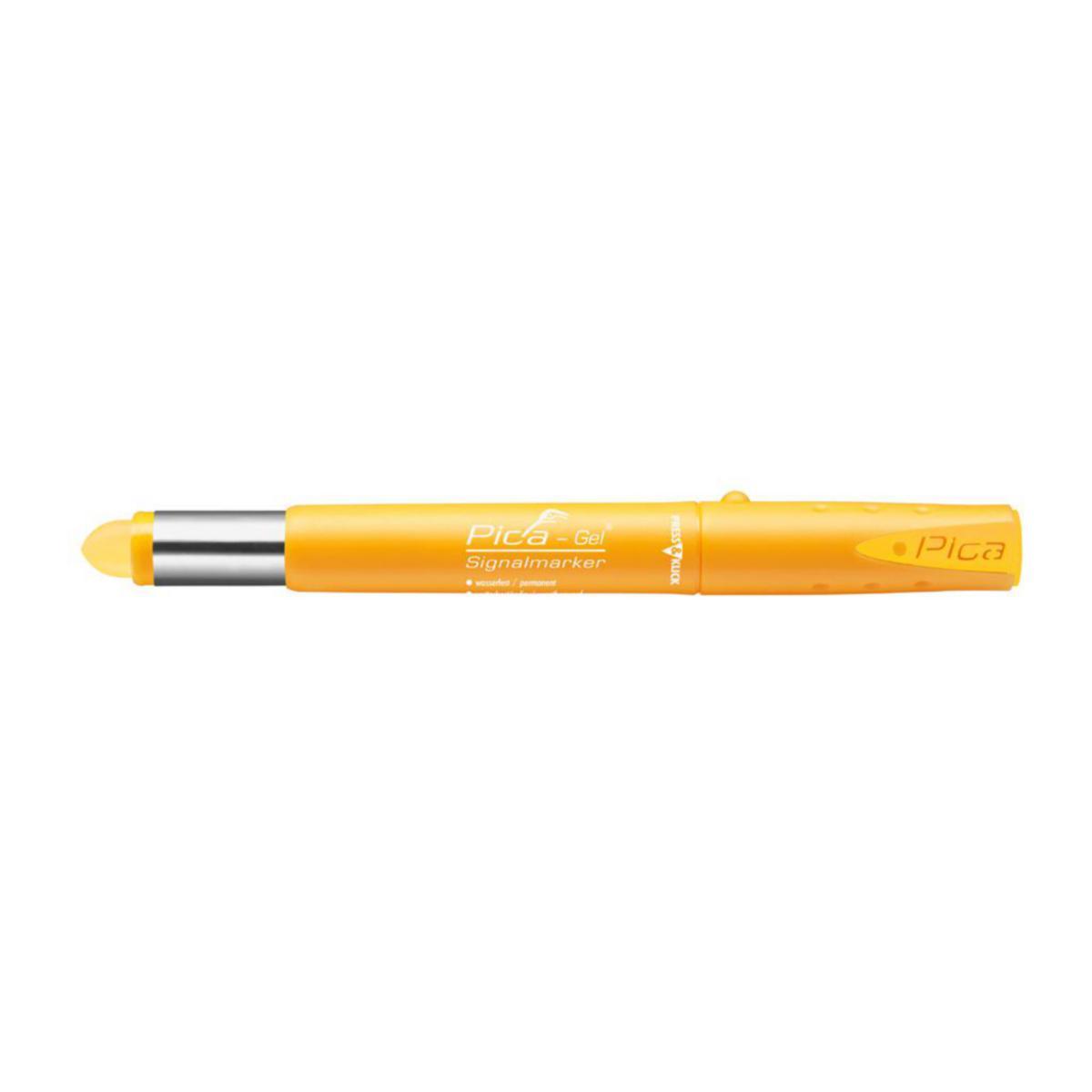 Merkintäkynä Pica Gel-marker - MAALIKYNÄ GEELI KELTAINEN PICA SIGNALMARKER P8084