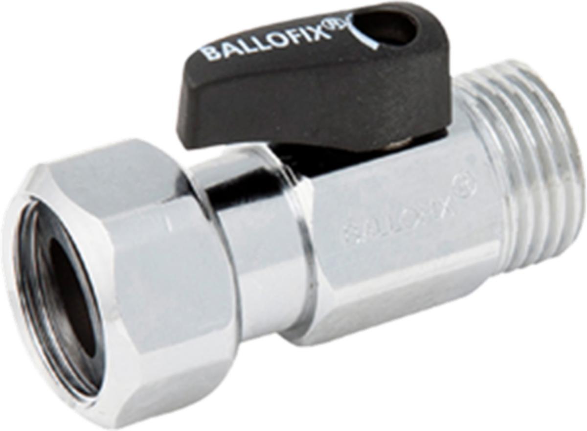 Kuulasulkuventtiili kahvalla Ballofix - KUULASULKUVENTTIILI KAHVALLA 3/4"UK X 3/4" PYÖRIVÄ MUTTERI