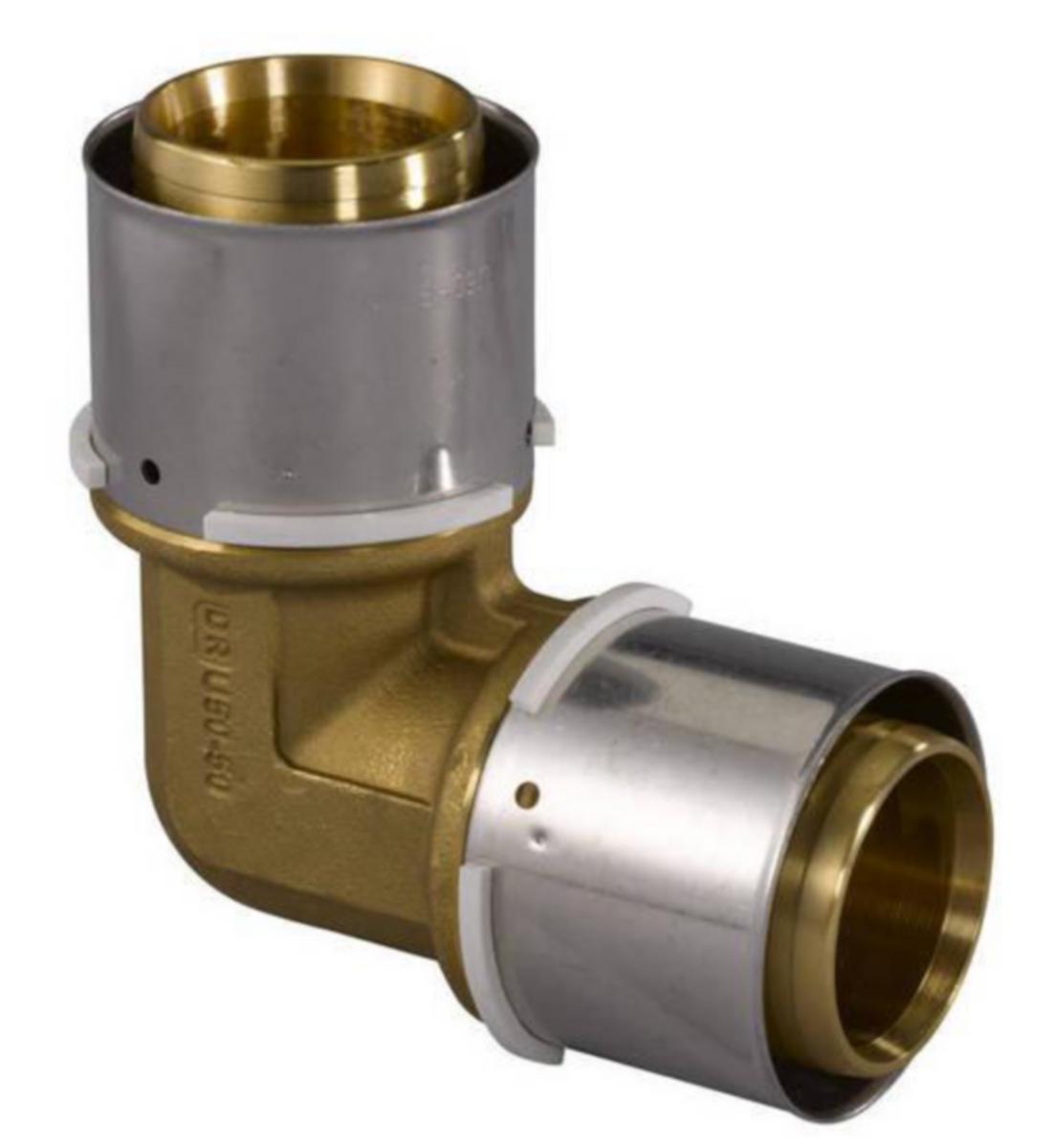 Puristuskulmaliitin Uponor S-Press 90° DR - PURISTUSKULMA UPONOR 40x40 DR 90