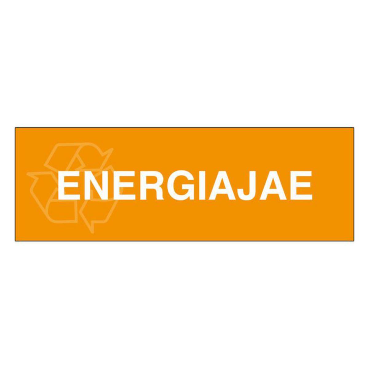 Jäteastiatarrat ST - JÄTEASTIATARRA ST ENERGIAJAE 300x100mm LAMINOITU