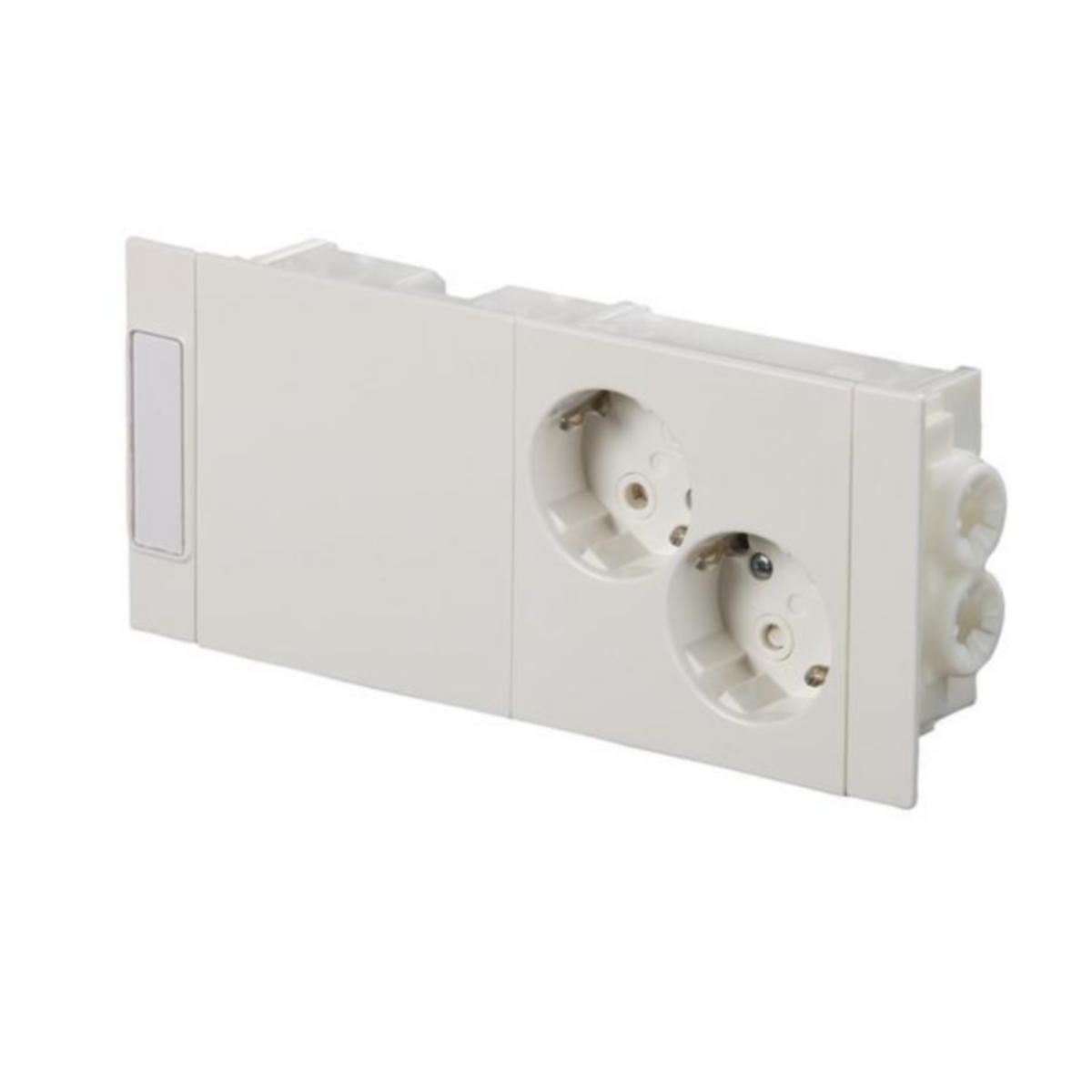 Kanavapistorasia ABB ProDuct esikytketty 2-osainen - KANAVAPISTORASIA PRODUCT 2S/16A/IP20 KYTK. VAL
