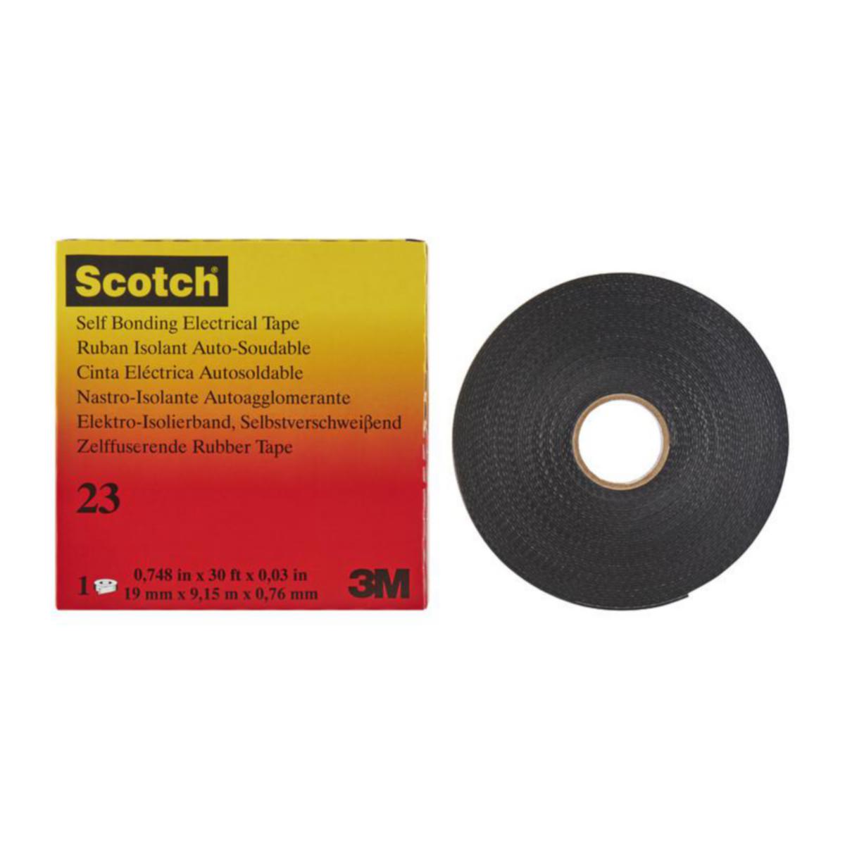 Itsevulkanoituva teippi 3M Scotch 23 - ITSEVULKANOITUVA TEIPPI SCOTCH 3M 23 19mm x 9.15m