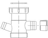 Viemäröintiliitin Franke 1 1/2