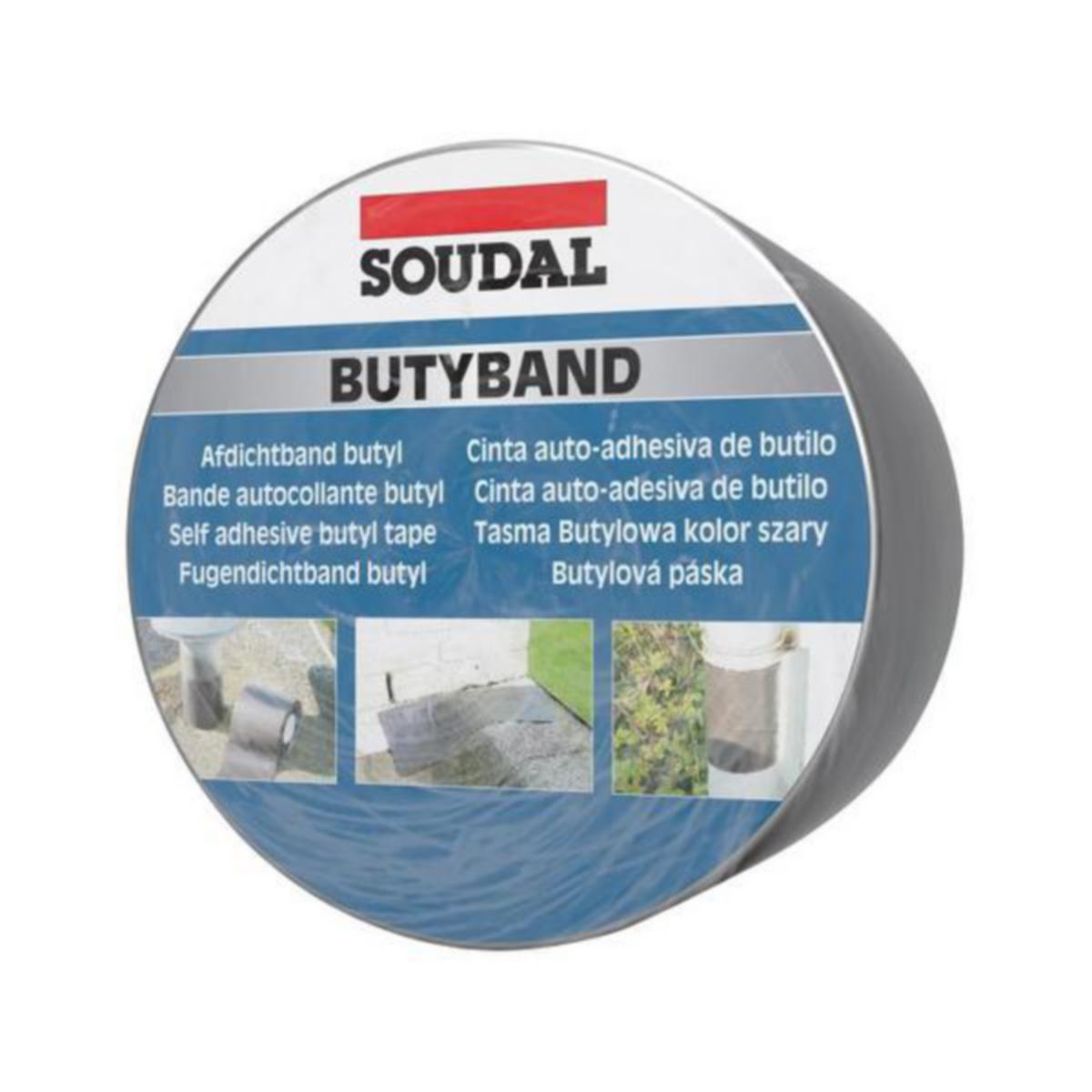 Butyylitiivisteteippi Soudal Butyband - BUTYYLITIIVISTETEIPPI 7,5x10M SOUDAL 111083