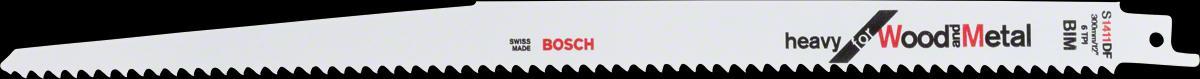 Puukkosahanterä Bosch S1411DF Heavy for Wood and Metal - PUUKKOSAHANTERÄ S 1411DF 300MM BOSCH 2608654763 PUU/MET.5KPL